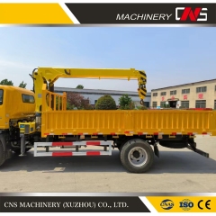 Promotion Straight Arm Truck Mounted Crane 5 Ton Hydraulic Mobile Truck Crane Telescopic Boom Lifting Crane for Sale