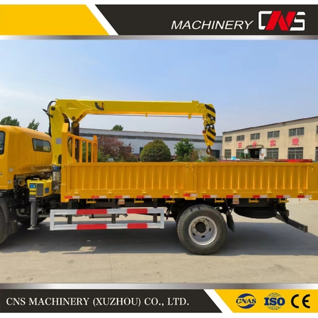 Promotion Straight Arm Truck Mounted Crane 5 Ton Hydraulic Mobile Truck Crane Telescopic Boom Lifting Crane for Sale