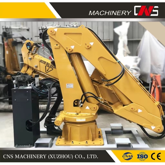 Heavy Capacity 5 Ton Slewing Free Knuckle Boom Marine Deck Crane Hydraulic Flange Type Crane with Good Discount