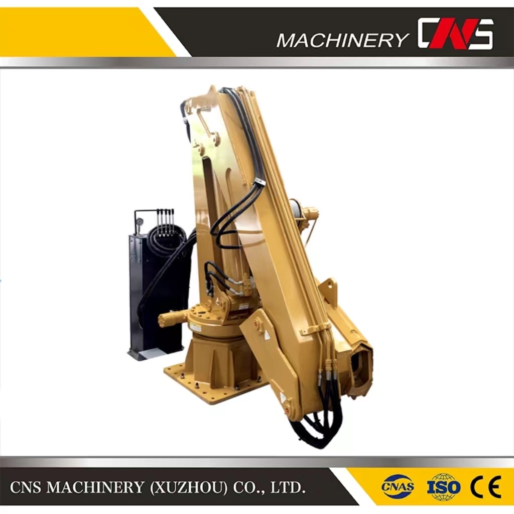 Heavy Capacity 5 Ton Slewing Free Knuckle Boom Marine Deck Crane Hydraulic Flange Type Crane with Good Discount