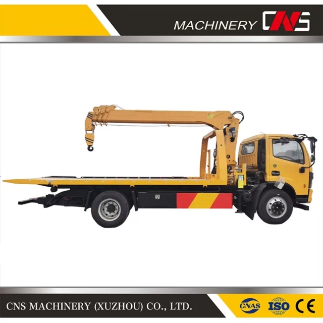 Promotion Straight Arm Truck Mounted Crane 5 Ton Hydraulic Mobile Truck Crane Telescopic Boom Lifting Crane for Sale