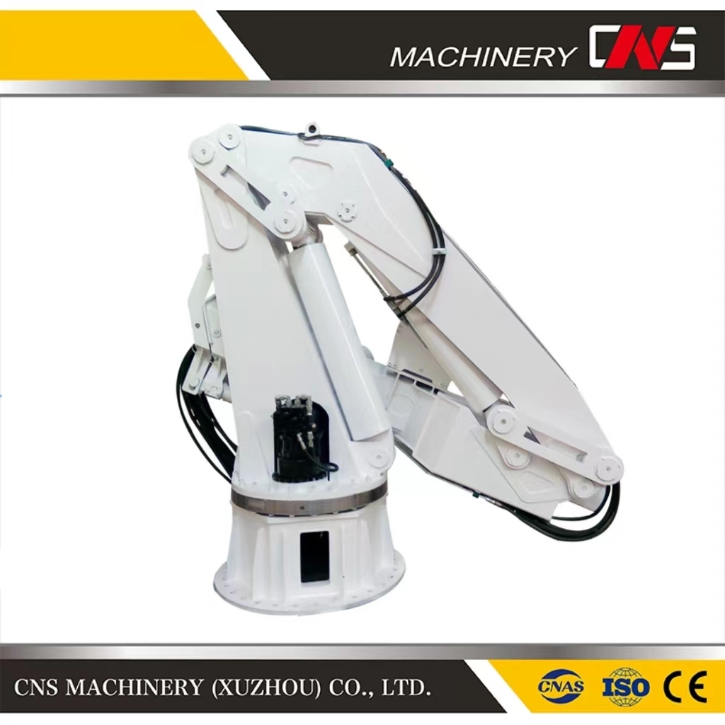 Good Condition Brand New Hydraulic Folding Arm Marine Crane 5 Ton Knuckle Boom Lifting Ship Deck Crane for Sale