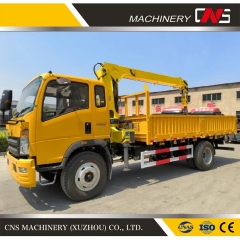 Promotion Straight Arm Truck Mounted Crane 5 Ton Hydraulic Mobile Truck Crane Telescopic Boom Lifting Crane for Sale