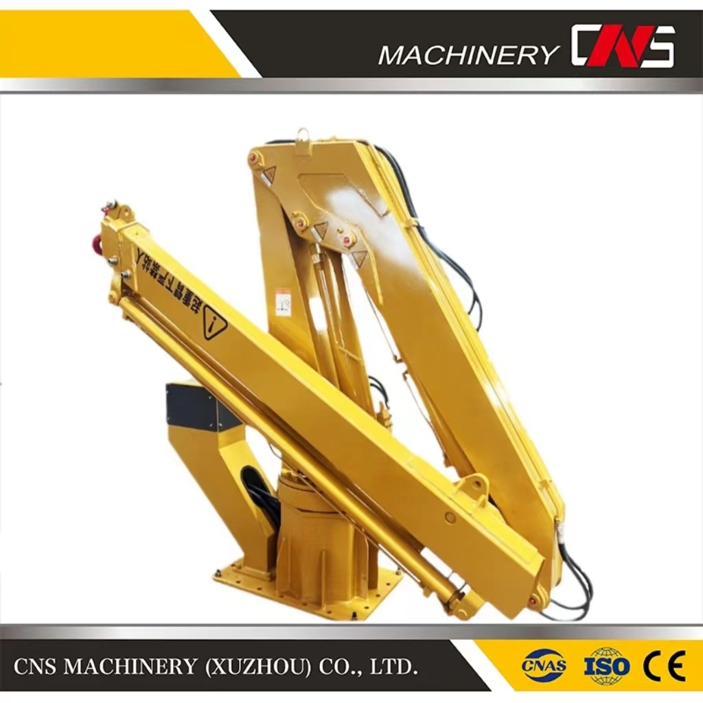Factory Price Knuckle Boom Marine Hydraulic Crane by 4 Ton Construction Lifting Ship Deck Crane with ISO9001 Certified