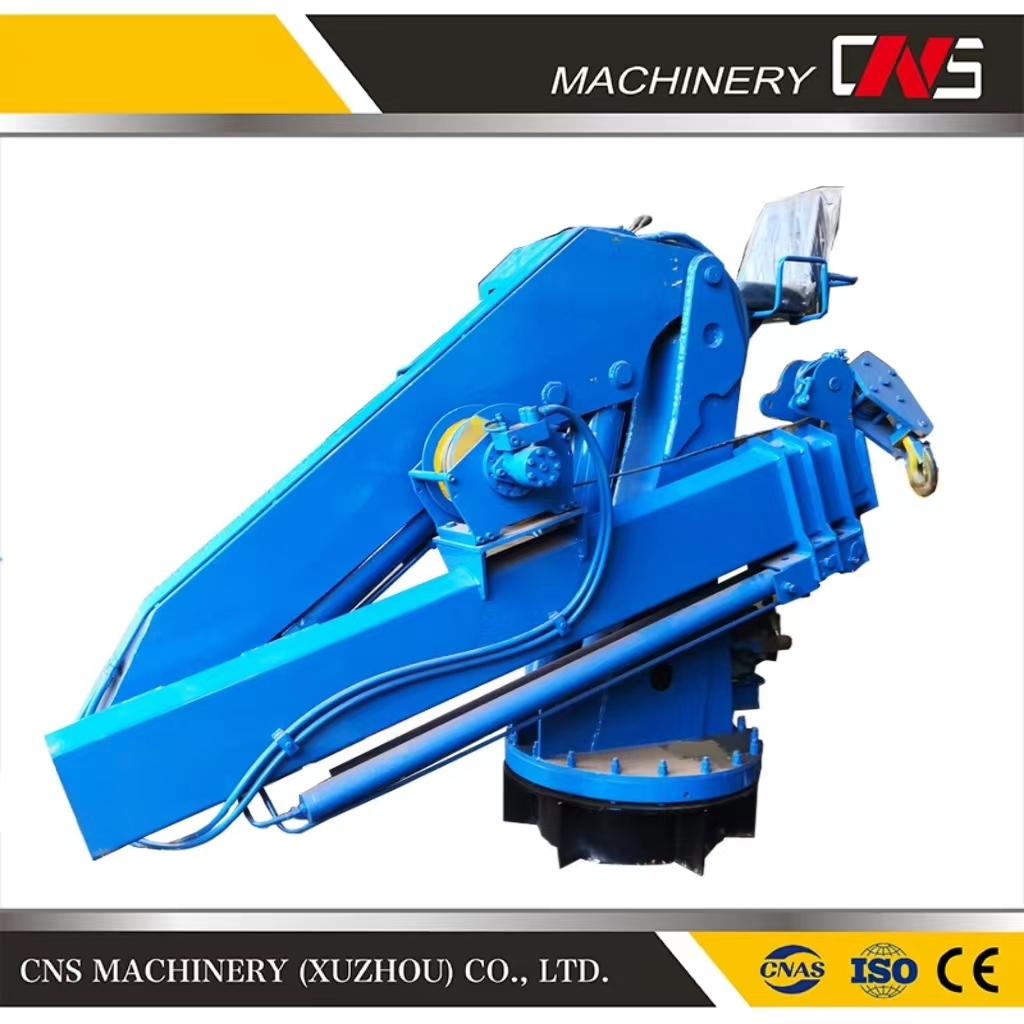 Factory Price Knuckle Boom Marine Hydraulic Crane by 4 Ton Construction Lifting Ship Deck Crane with ISO9001 Certified