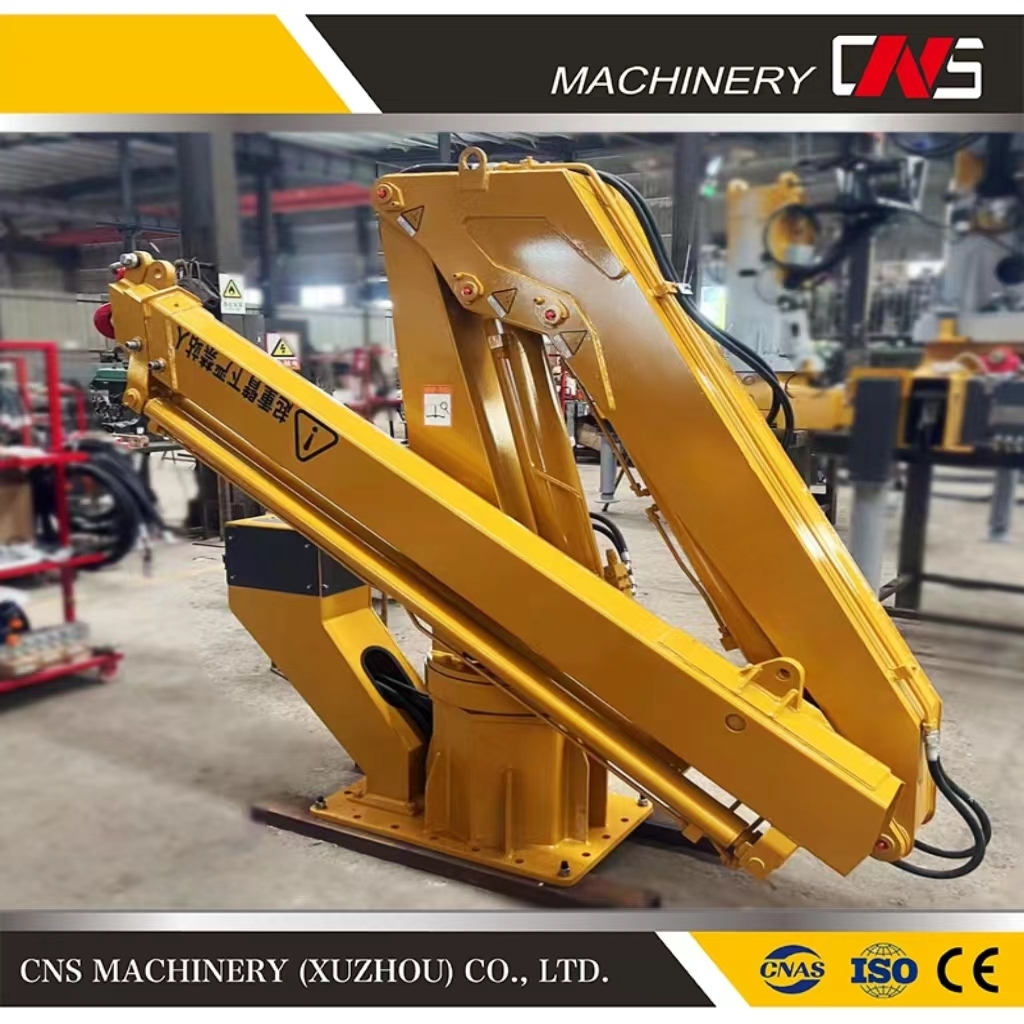 China Supplier Knuckle Boom Marine Crane Cargo Barge Ship Deck Hydraulic Lifting Crane Good Prices for Hot Sale