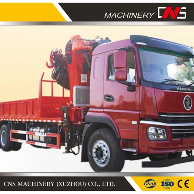 Factory Supply 10 Ton Hydraulic Knuckle Boom Truck Crane Diesel Hydraulic Folding Arm Truck Mounted Crane for Trucks