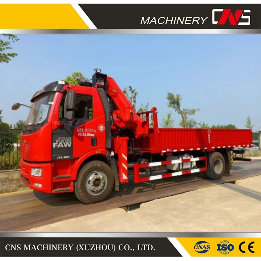 Factory Price 12 Tons Kunckle Boom Truck Mounted Crane High Quality Hydraulic Lorry Crane for Sale