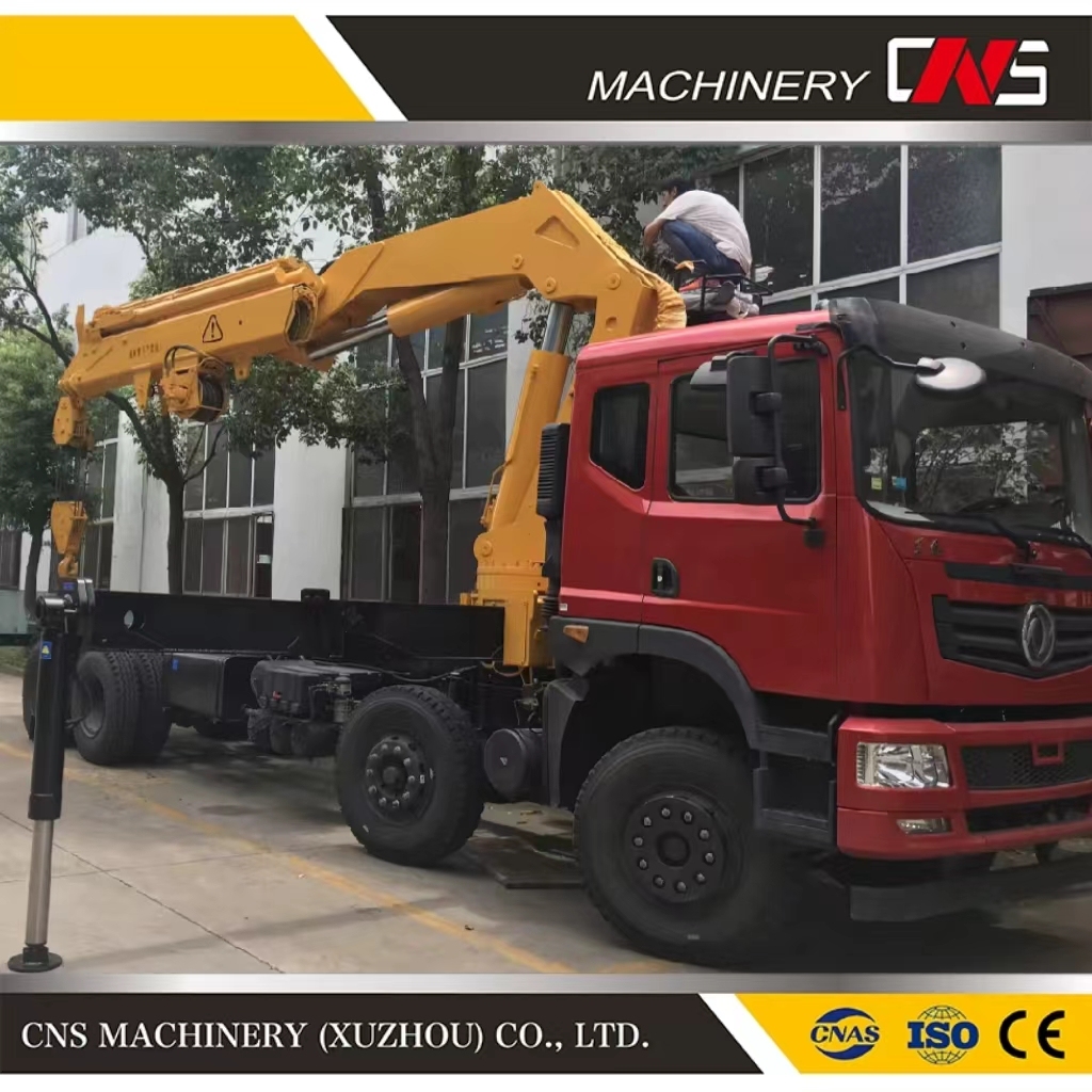 Good Quality 25 Tons High Lifting Capacity Folding Arm Cargo Truck Crane Knuckle Boom Crane Truck Mounted Crane