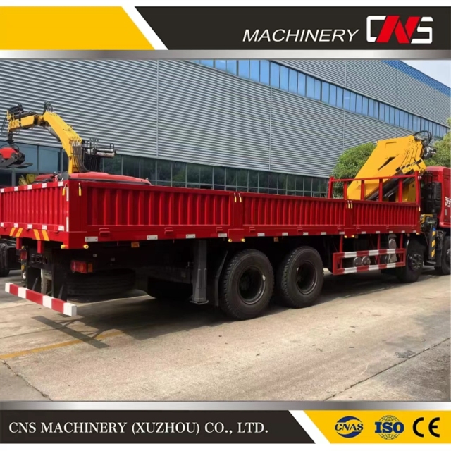 Good Quality 25 Tons High Lifting Capacity Folding Arm Cargo Truck Crane Knuckle Boom Crane Truck Mounted Crane