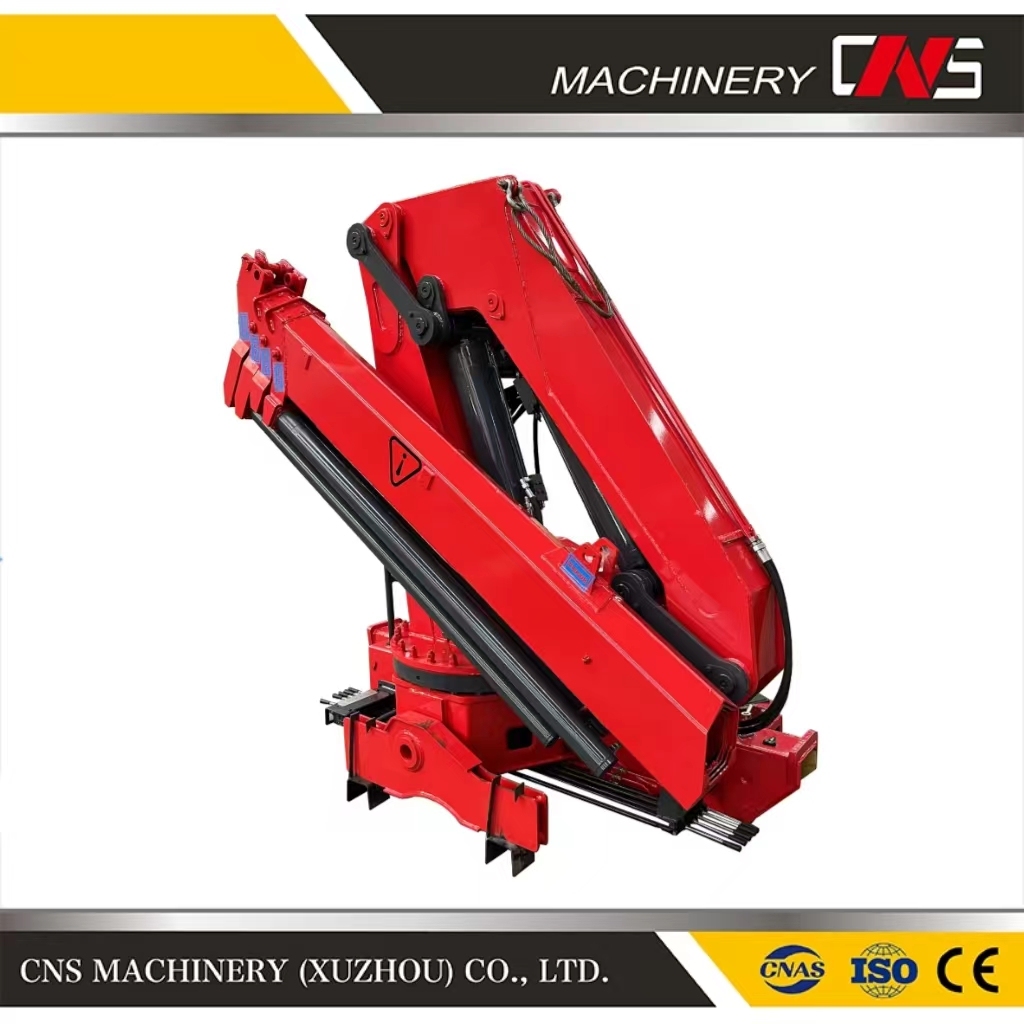 China Factory 8 Ton Folding Arm Lifting Crane Hydraulic Knuckle Boom Truck Mounted Crane for Machinery Transport