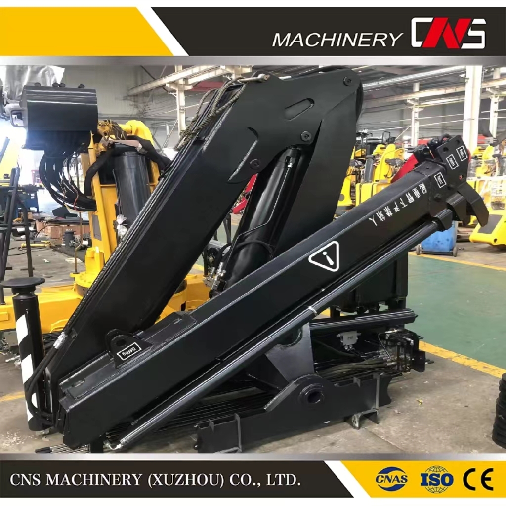 5 Ton Folding Arm Lifting Truck Crane High Capacity Knuckle Boom Truck Mounted Crane with Hydraulic Winch