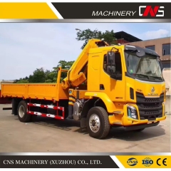 Powerful Lift Machine 8 Ton Knuckle Boom Lifting Crane Remote Control Folding Boom Truck Mounted Crane