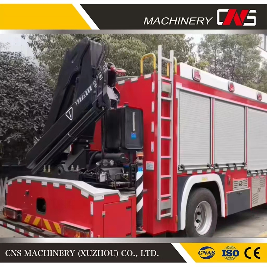 5 Ton Folding Arm Lifting Truck Crane High Capacity Knuckle Boom Truck Mounted Crane with Hydraulic Winch