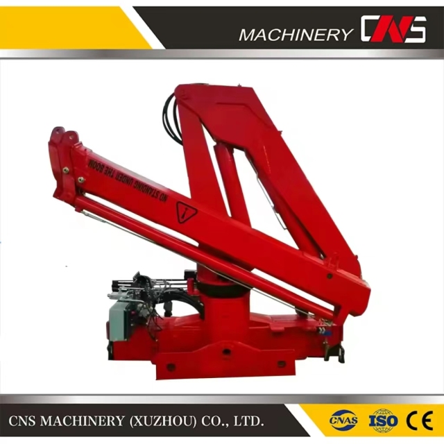 High Quality Knuckle Boom Truck Mounted Crane 3.2 Tons Hydraulic Steering Arm Folding Arm Lifting Crane for Sale