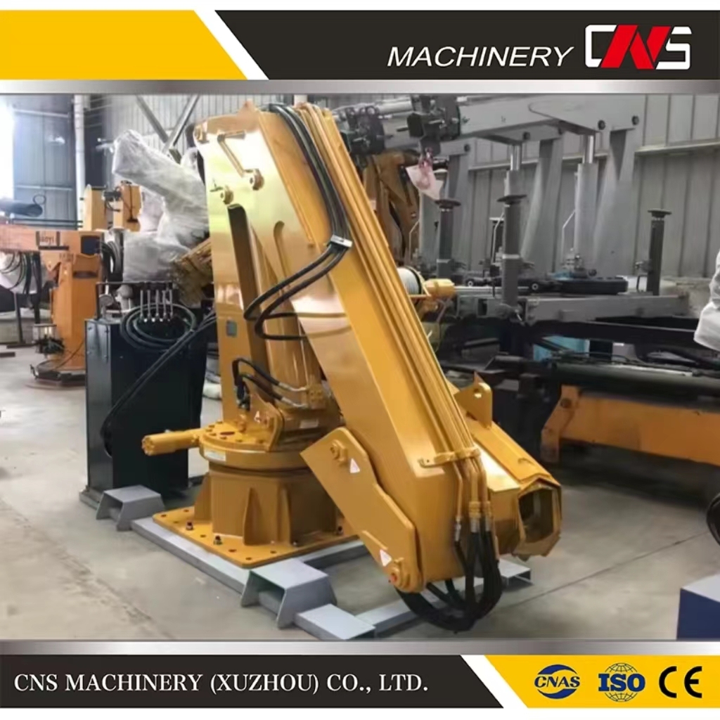 High Quality Knuckle Boom Truck Mounted Crane 3.2 Tons Hydraulic Steering Arm Folding Arm Lifting Crane for Sale