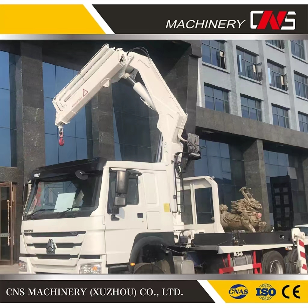 Hot Selling 16 Tons Knuckle Boom Hydraulic Remote Control Construction Crane Machine Folding Arm Crane for Sale