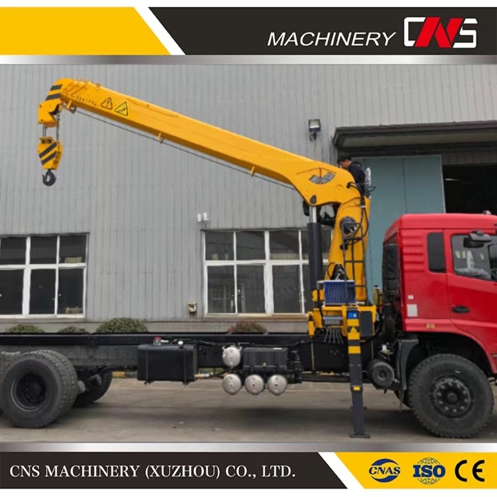 Lowest Price CE Certified 12 Ton Hydraulic Telescopic Boom Structure Easy to Install Building Construction Mobile Truck Crane