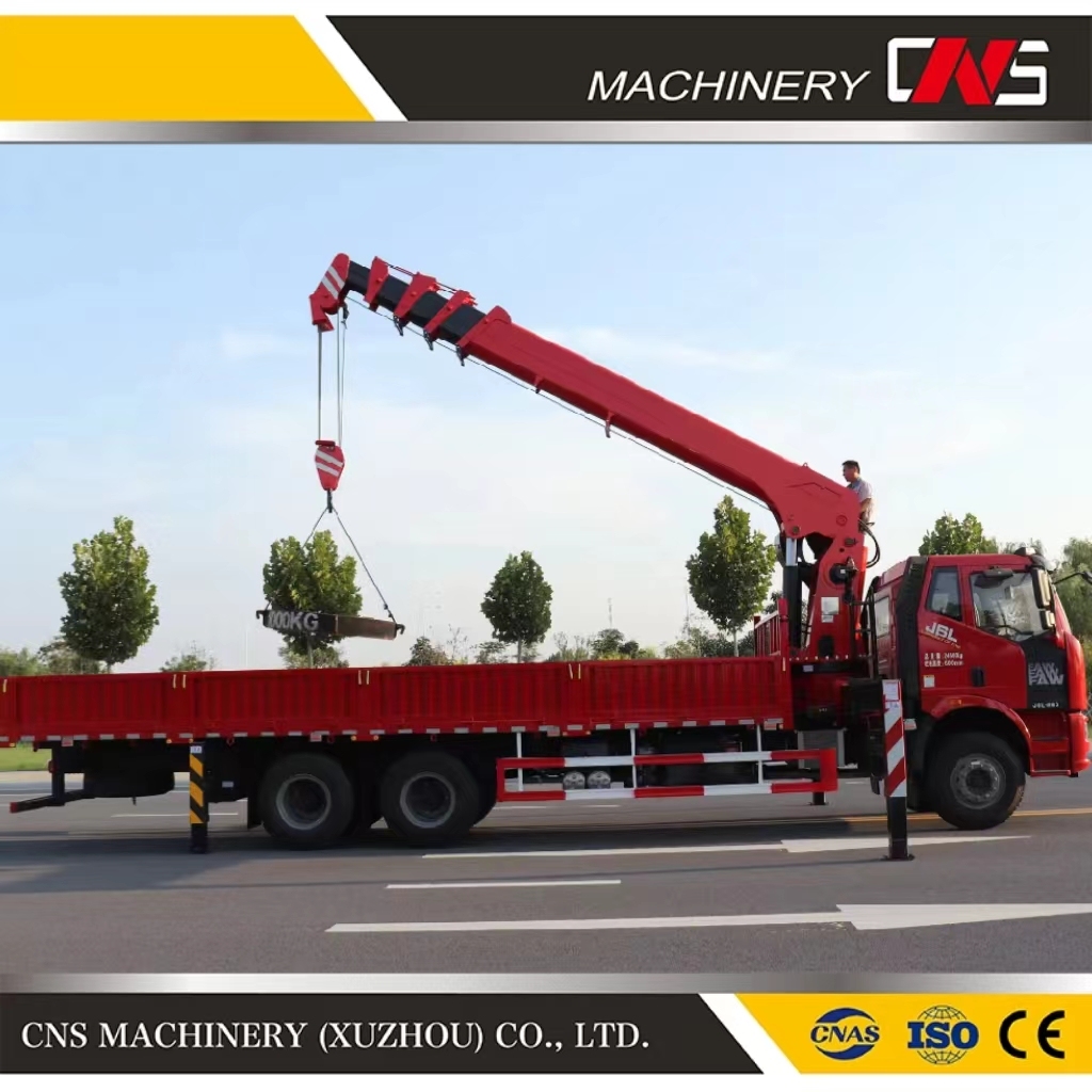 Lowest Price CE Certified 12 Ton Hydraulic Telescopic Boom Structure Easy to Install Building Construction Mobile Truck Crane