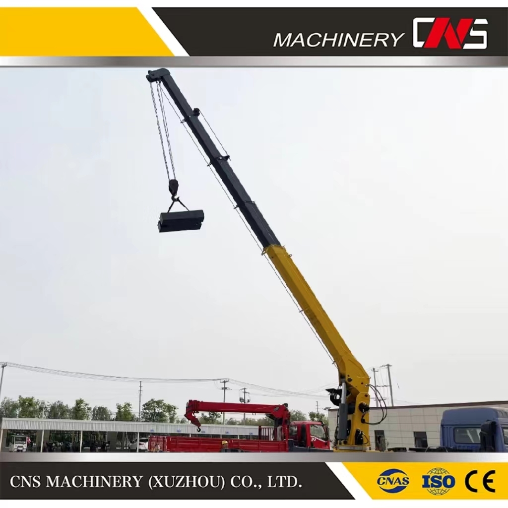 Lowest Price CE Certified 12 Ton Hydraulic Telescopic Boom Structure Easy to Install Building Construction Mobile Truck Crane