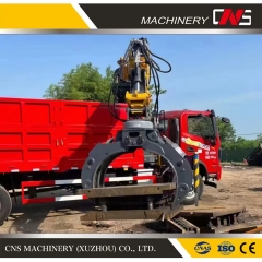 China Factory Grab Small Folding Boom Truck Mounted Lifting Crane Equipment High Quality Grapple Crane