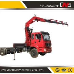 Compact Construction Machinery Hydraulic Knuckle Boom 8 Ton Mobile Hydraulic Articulated Boom Manipulator Truck Crane