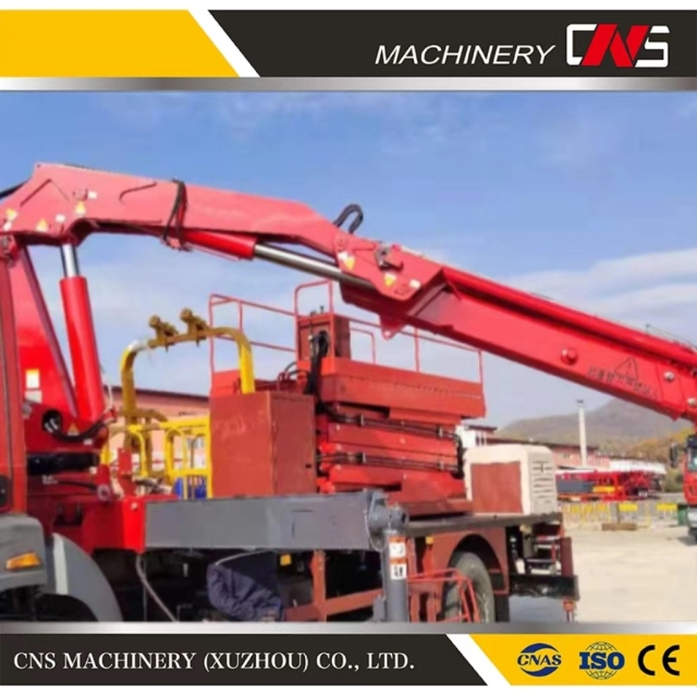Compact Construction Machinery Hydraulic Knuckle Boom 8 Ton Mobile Hydraulic Articulated Boom Manipulator Truck Crane