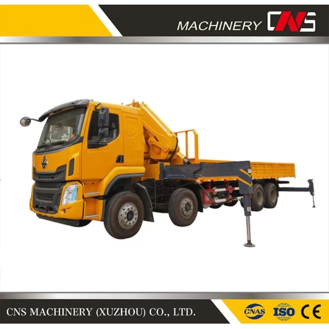Good Performance 25 Ton Folded Arm Crane Articulated Boom Truck Crane with Truck for Lifting Machinery