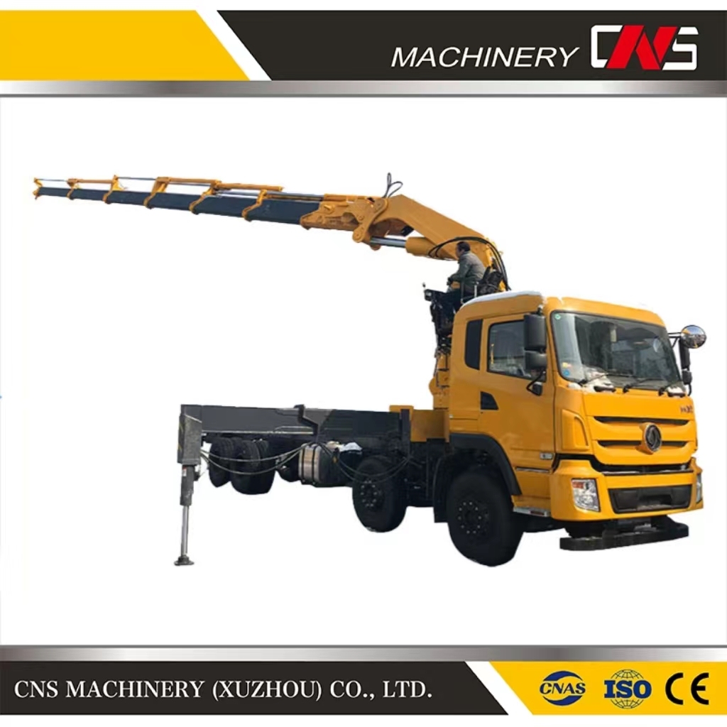 China Factory Knuckle Boom Lorry Truck Crane 25 Ton Folding Arm Truck Mounted Crane for Lifting and Hoisting