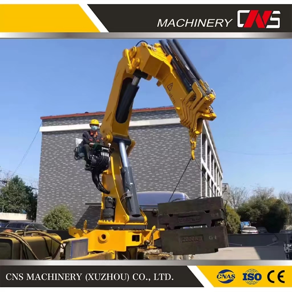 25 Ton Hydraulic Knuckle Boom Truck Crane Folding Arm Cargo Truck Mounted Crane with CE Certificate Low Price