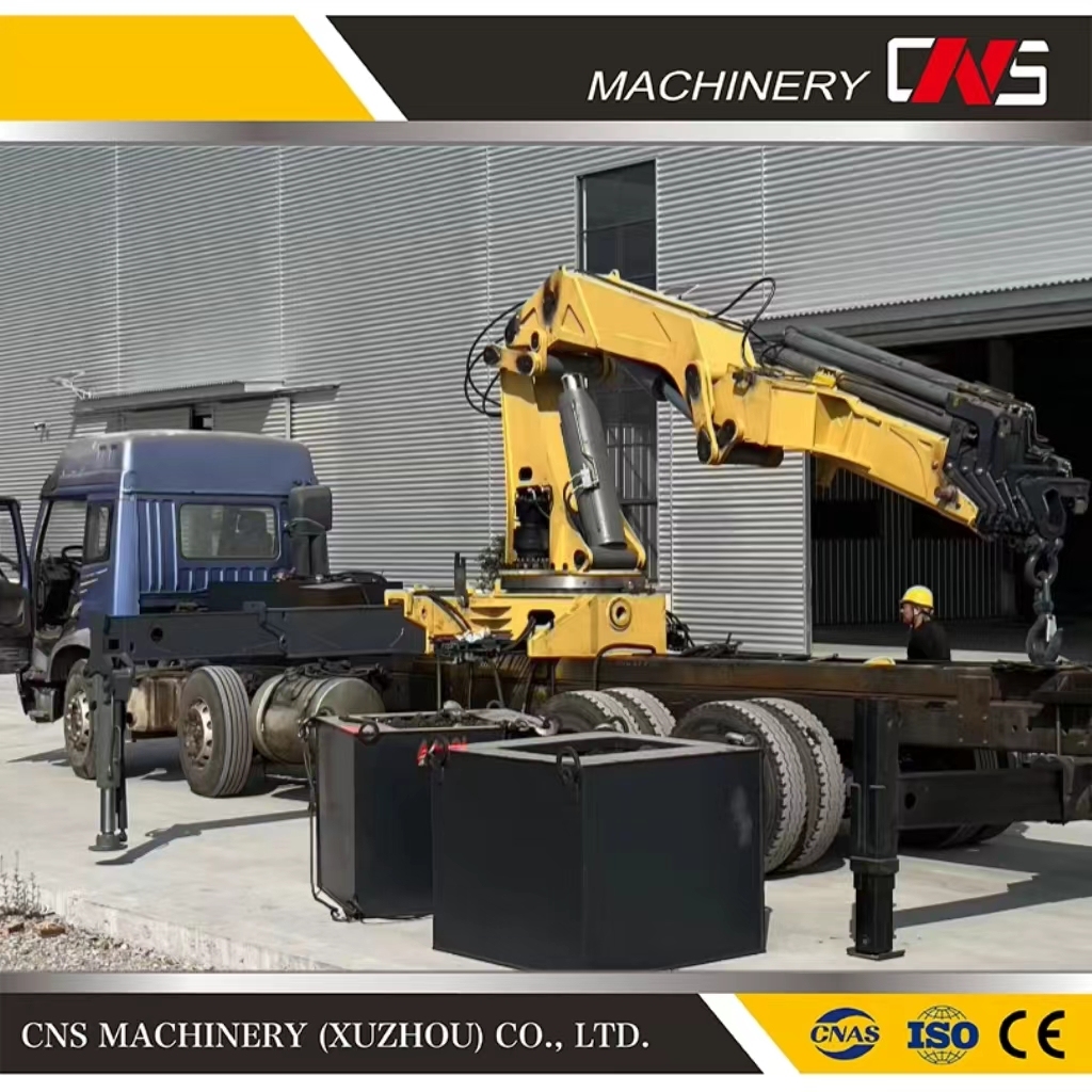 Good Performance 25 Ton Folded Arm Crane Articulated Boom Truck Crane with Truck for Lifting Machinery