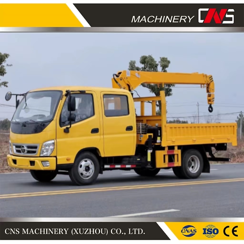 High Quality 3.2 Ton Telescopic Boom Lorry Crane Straight Arm Manipulator Remote Control Truck Mounted Crane