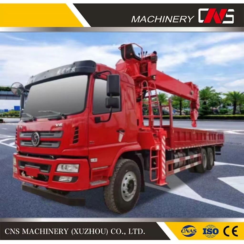 Heavy Duty Straight Arm Truck Mounted Crane 16 Ton Telescopic Lorry Cargo Truck Mounted Hydraulic Crane