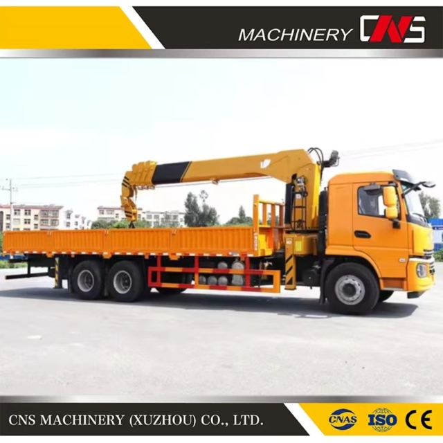 High Quality Straight Arm Truck Mounted Crane 5 Ton Telescoping Boom Hydraulic Lifting Truck Crane for Sale