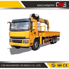 High Quality Straight Arm Truck Mounted Crane 5 Ton Telescoping Boom Hydraulic Lifting Truck Crane for Sale