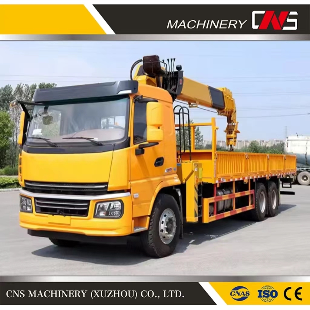 High Quality New Mini 5 Ton Mobile Lorry Truck Mounted Crane with Telescopic Straight Boom for Construction