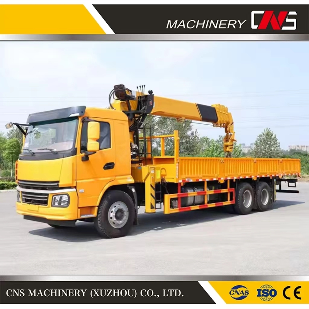 High Quality New Mini 5 Ton Mobile Lorry Truck Mounted Crane with Telescopic Straight Boom for Construction