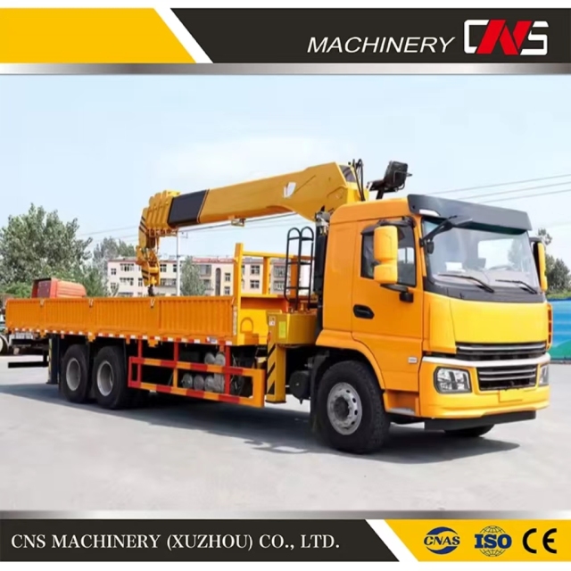 High Quality Straight Arm Truck Mounted Crane 5 Ton Telescoping Boom Hydraulic Lifting Truck Crane for Sale
