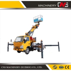 China 28m 32m 36m 45m Aerial Ladder Truck High Height Working Platform Cargo Lifting Machine Aerial Work Truck
