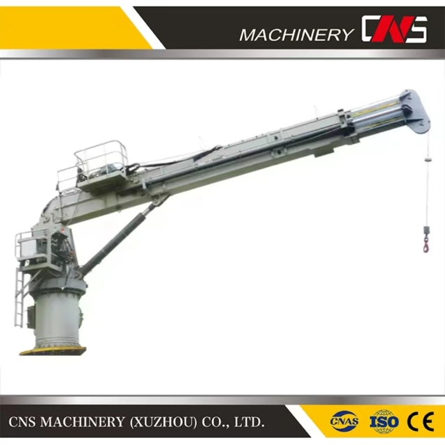 High Working Efficiency 16 Ton Hydraulic Marine Deck Crane Telescopic Boom Ship Deck Crane for Hot Sale