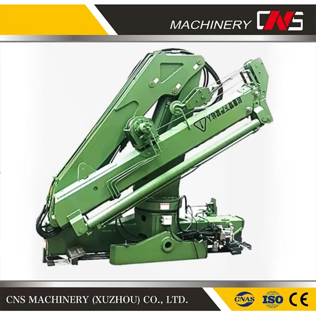 High Quality Construction Machinery Folding Arm Truck Mounted Crane Mini 5 Ton Hydraulic Knuckle Boom Crane for Sale