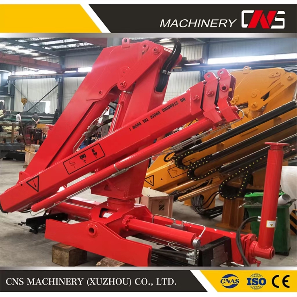 Popular Folding Arm Mobile Crane Mini 5 Ton Knuckle Boom Lorry Truck Mounted Crane Factory Price Hot Sale