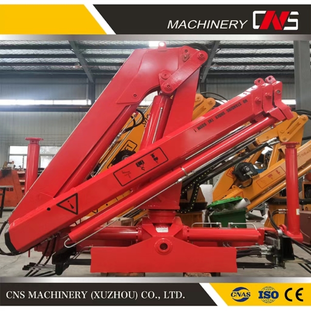 CE Certificate China New 5 Ton Knuckle Boom Mobile Crane Folding Arm Hydraulic Truck Mounted Crane