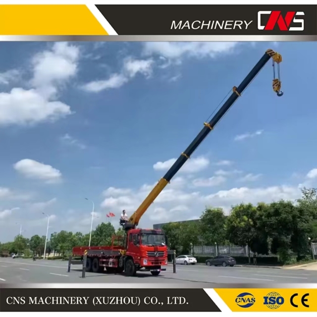 High Quality 16 Ton Telescopic Boom Truck Crane Factory Sale Folding Arm Truck Mounted Crane for Construction