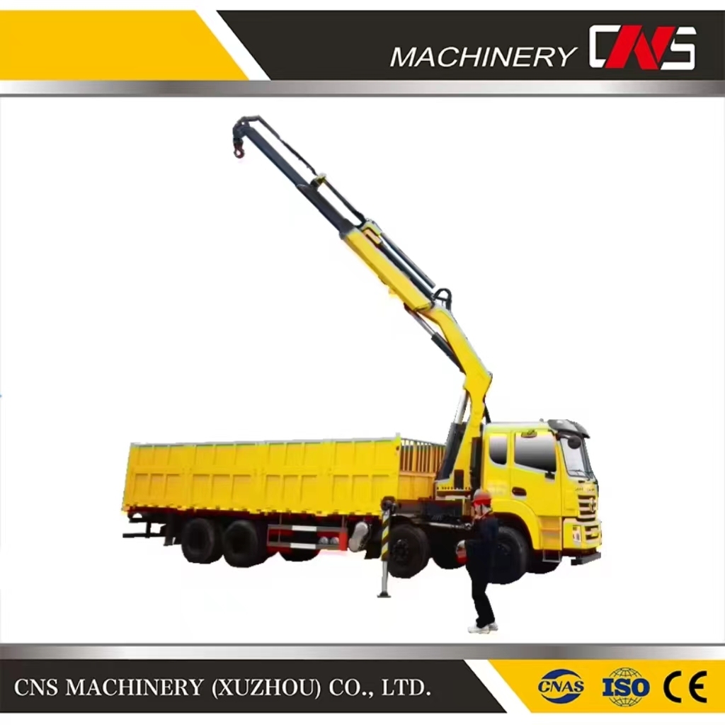 Cheap Price Cargo Truck Knuckle Boom Truck Crane 12 Tons Hydraulic Folding Arm Crane Heavy Duty Truck Mounted Cranes