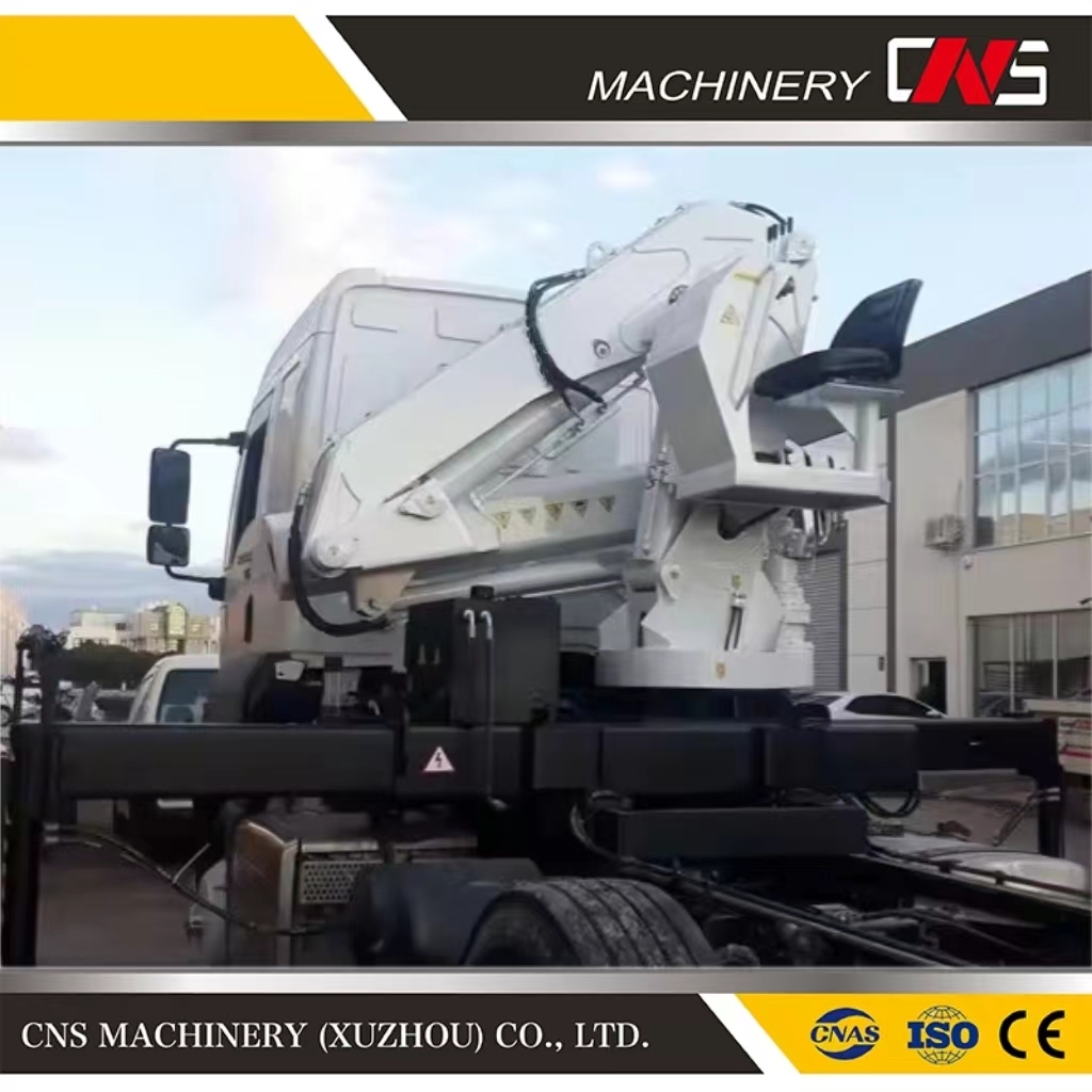 12 Ton Knuckle Boom Truck Mounted Crane Construction Machinery High Load Capacity Folding Arm Truck Crane