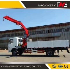 12 Ton Knuckle Boom Truck Mounted Crane Construction Machinery High Load Capacity Folding Arm Truck Crane