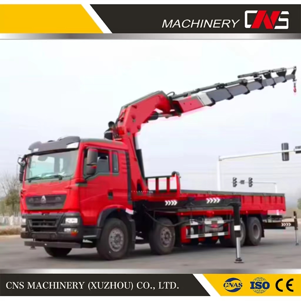 Good Quality 8 Ton High Lifting Capacity Hydraulic Knuckle Boom Cargo Truck Crane Folding Arm Mobile Crane