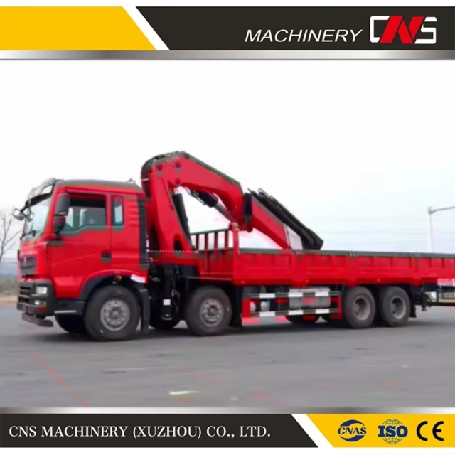Good Quality 8 Ton High Lifting Capacity Hydraulic Knuckle Boom Cargo Truck Crane Folding Arm Mobile Crane