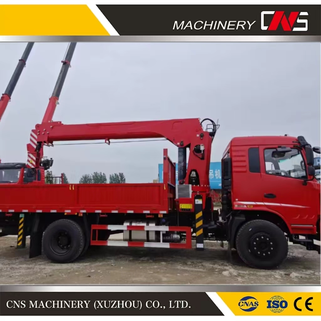 Made in China 12 Tons Straight Arm Truck Mounted Crane High Quality Telescopic Boom Truck Crane for Hot Sale